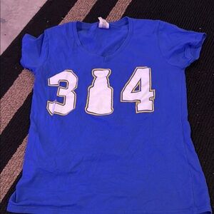 Blue Graphic T-Shirt with 314 Design
